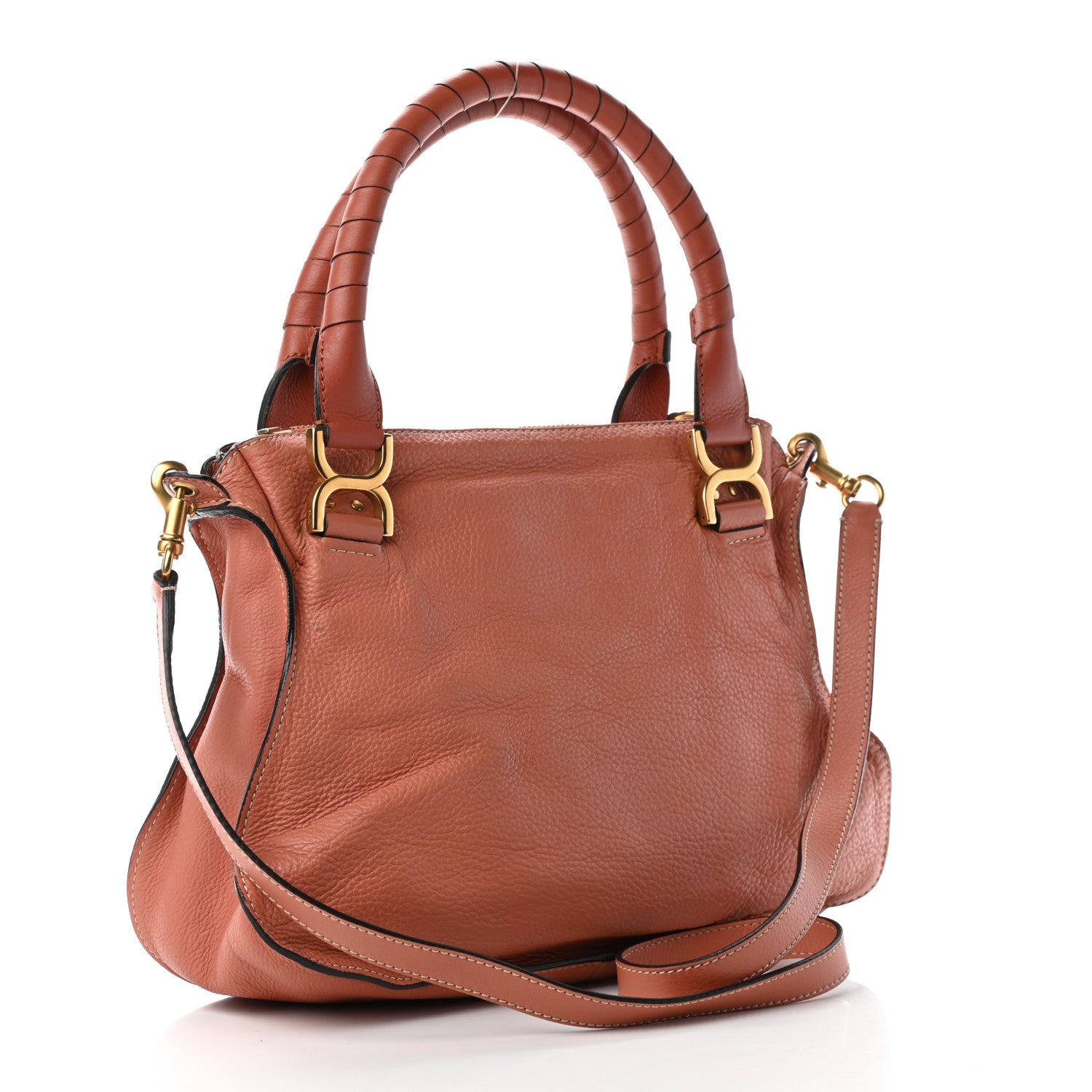 Chloe Calfskin Medium Marcie Satchel Clay 3 of 9