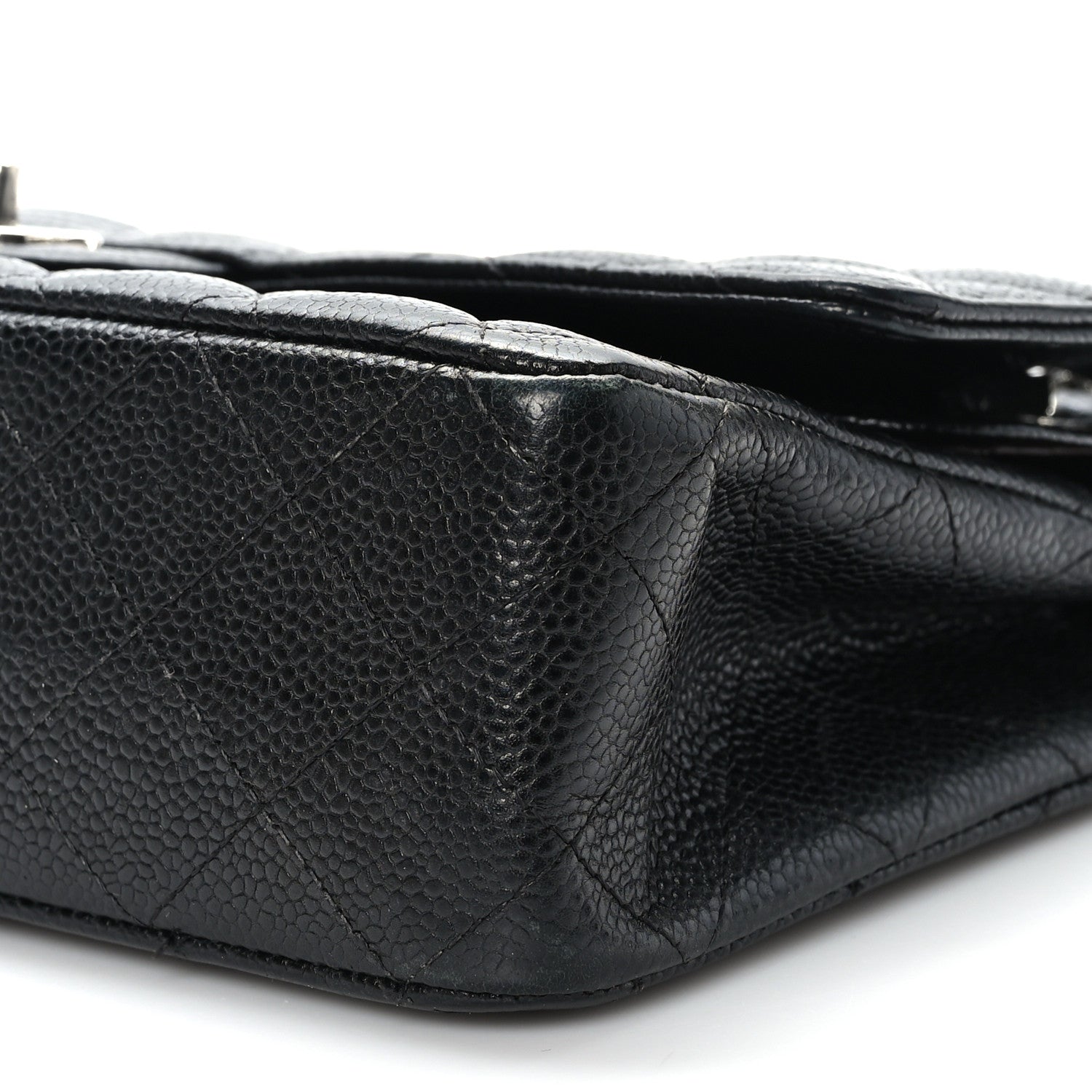 Chanel Caviar Quilted Medium Double Flap Black 9 of 10
