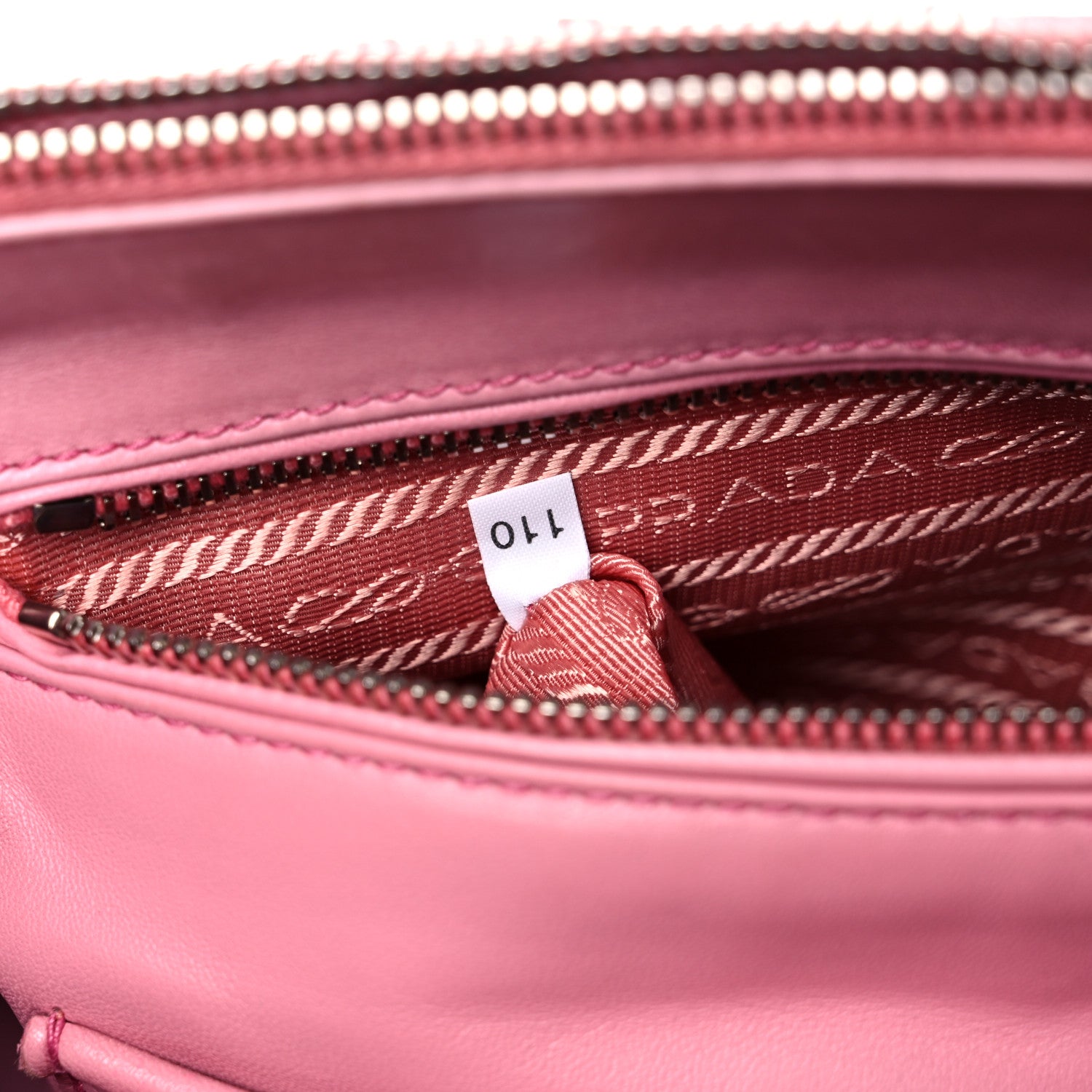 Prada Nappa Gaufre Chain Flap Geranio 7 of 17