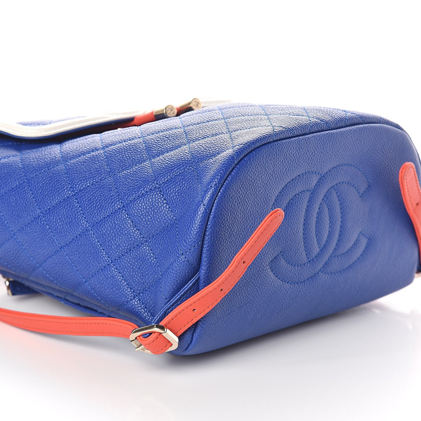 Caviar Quilted Filigree Backpack Blue