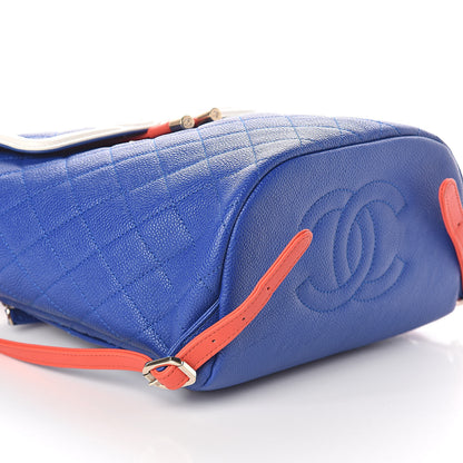 Chanel Caviar Quilted Filigree Backpack Blue 9 of 10