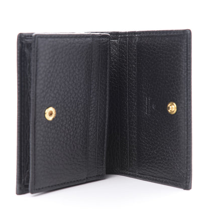 Gucci Pebbled Calfskin GG Marmont Card Case Black 5 of 7