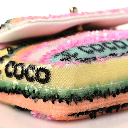 Chanel Sequin COCO Clutch With Chain Multicolor 10 of 11