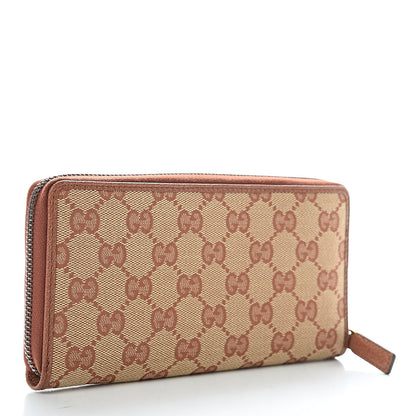 Gucci X MLB GG Monogram NY Yankees Zip Around Wallet Beige Ruggine Ivory 3 of 7