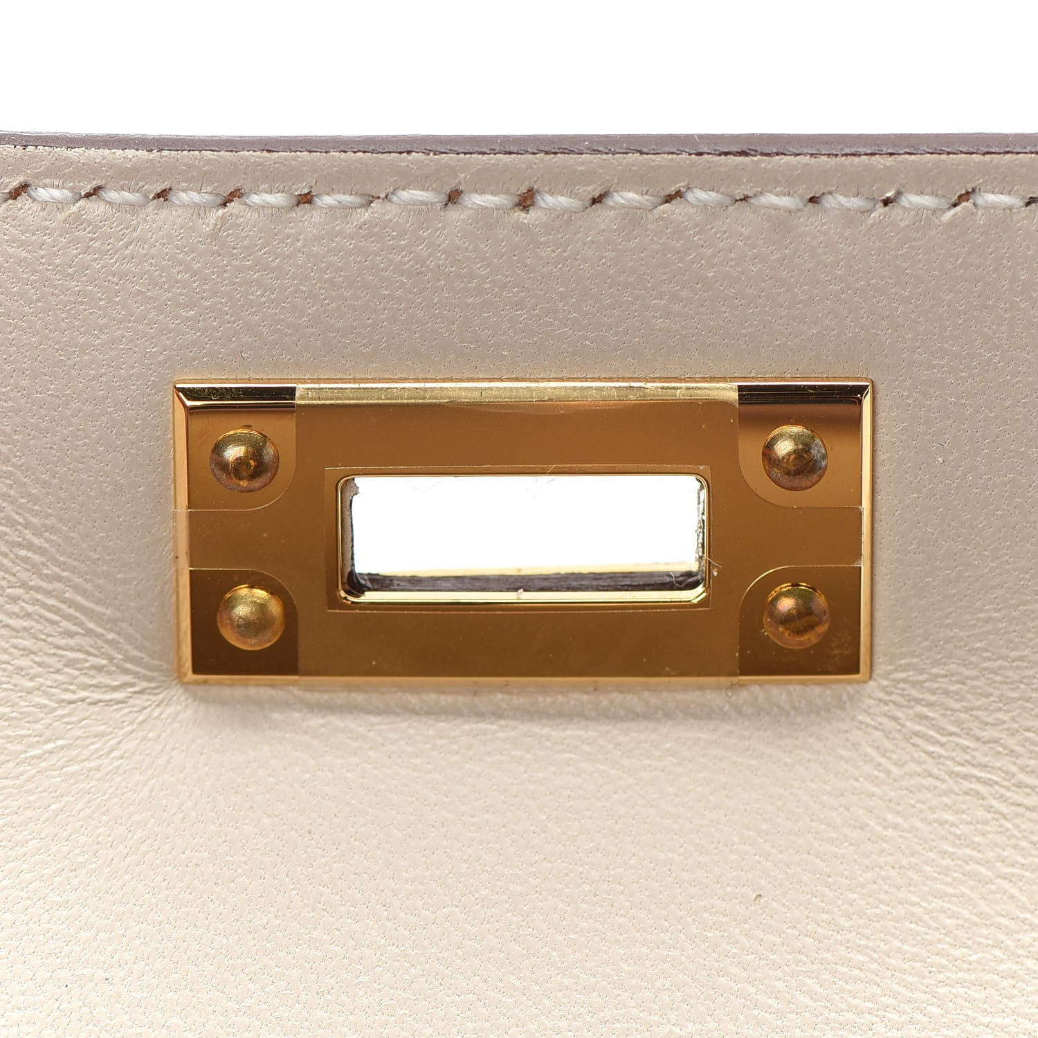 Hermes Epsom Horseshoe Mini Kelly Sellier 20 Craie Gold 23 of 33