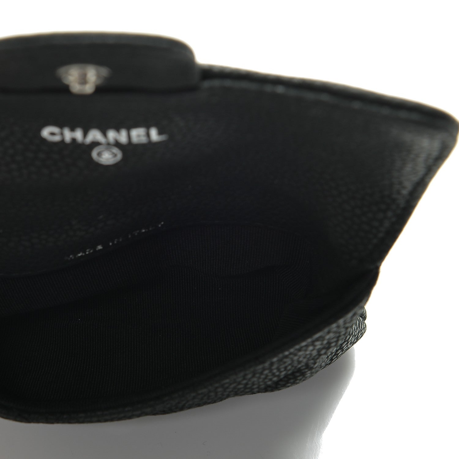 Chanel Iridescent Caviar Quilted Coin Purse Black 5 of 8