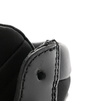 Prada Spazzolato Rois Re-Nylon Triangle Logo Womens High Top Sneakers 39 Black 10 of 11