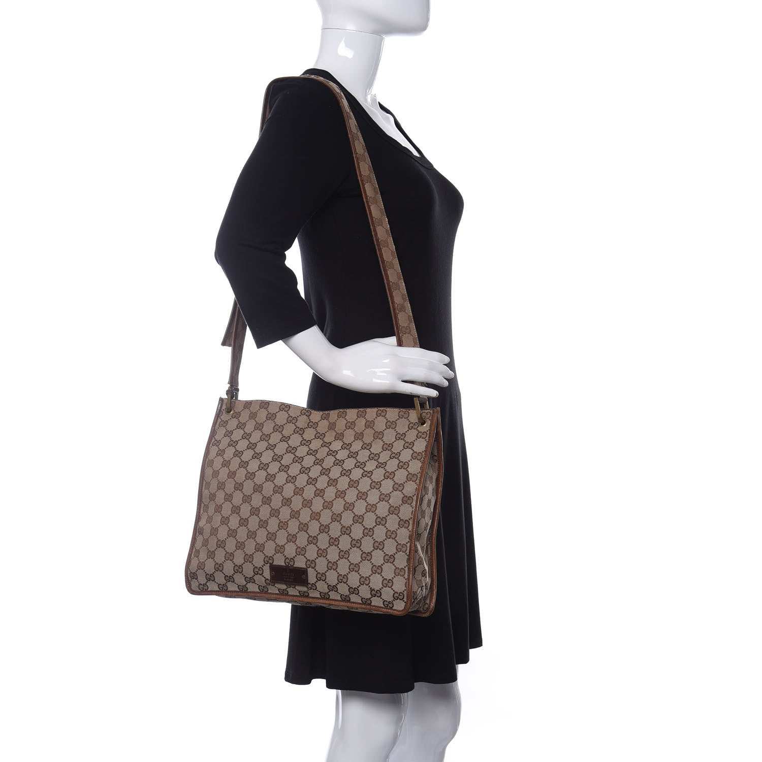 Gucci Monogram Messenger Bag Brown 3 of 16