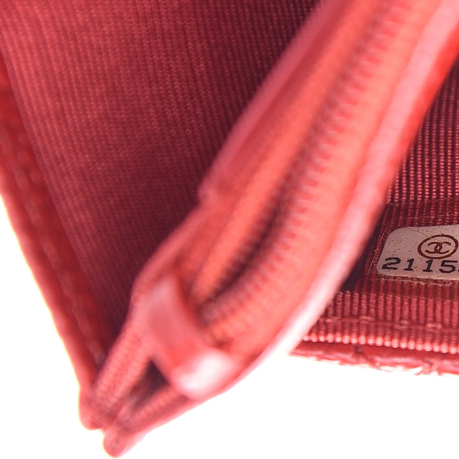 Chanel Caviar Quilted Wallet On Chain WOC Red 8 of 10