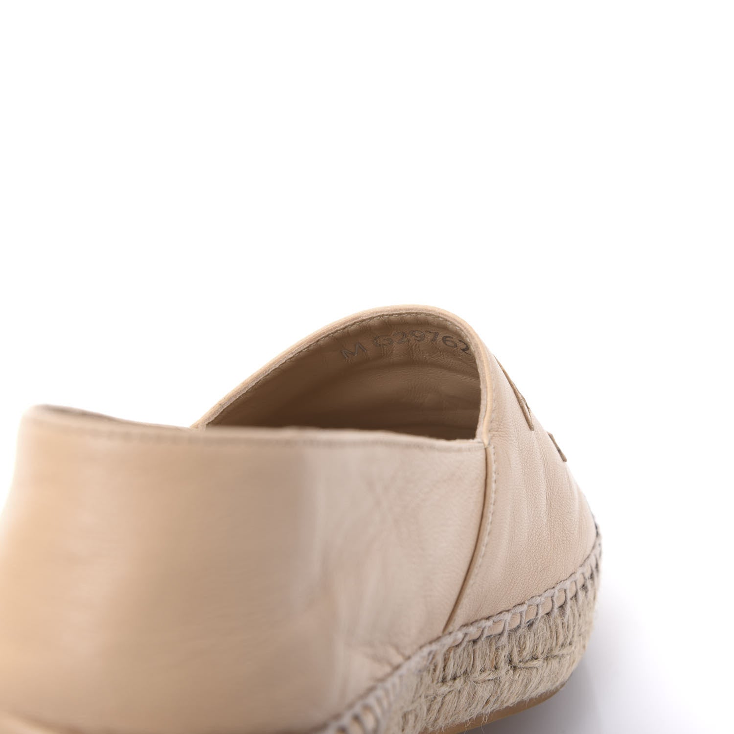 Chanel Lambskin CC Espadrilles 38 Beige Black 8 of 9