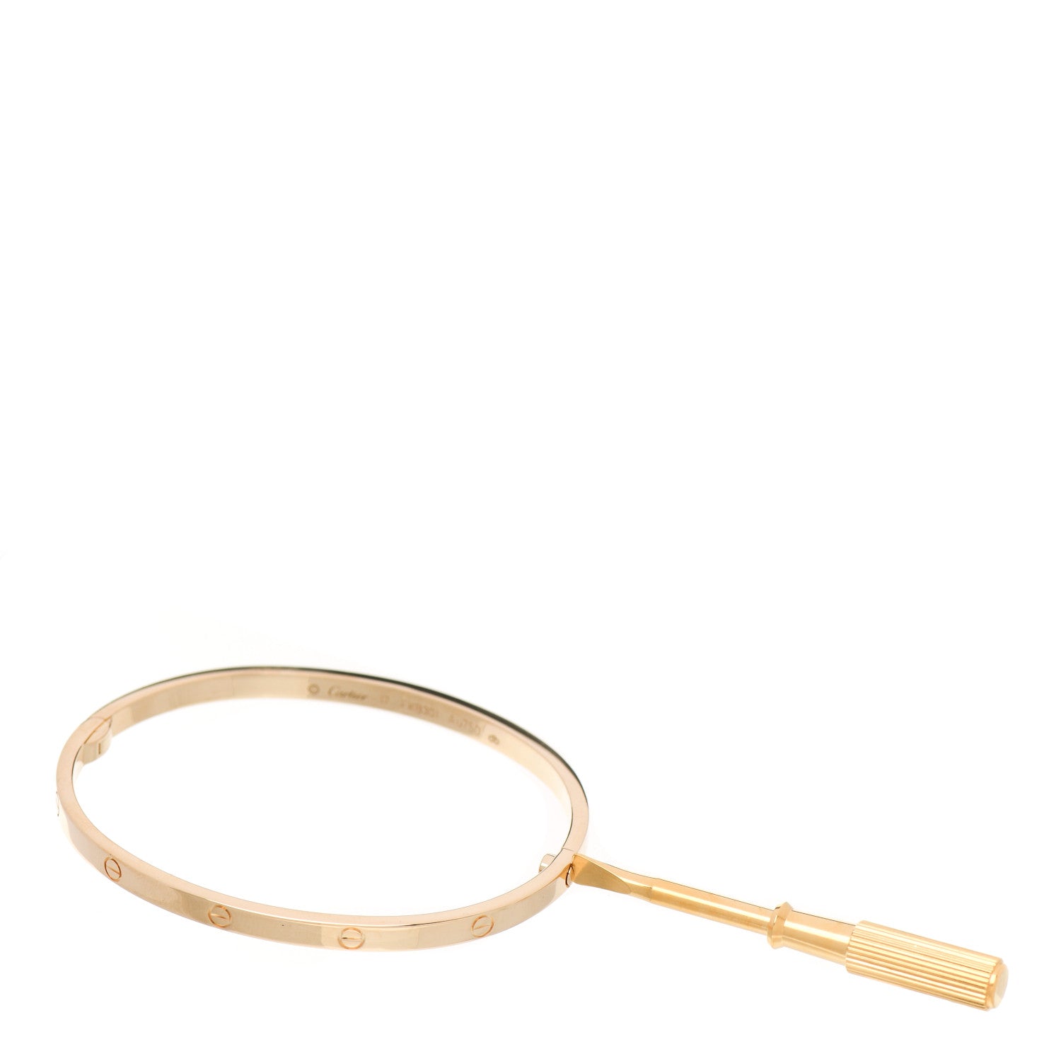 Cartier 18K Yellow Gold Small LOVE Bracelet 17 3 of 5