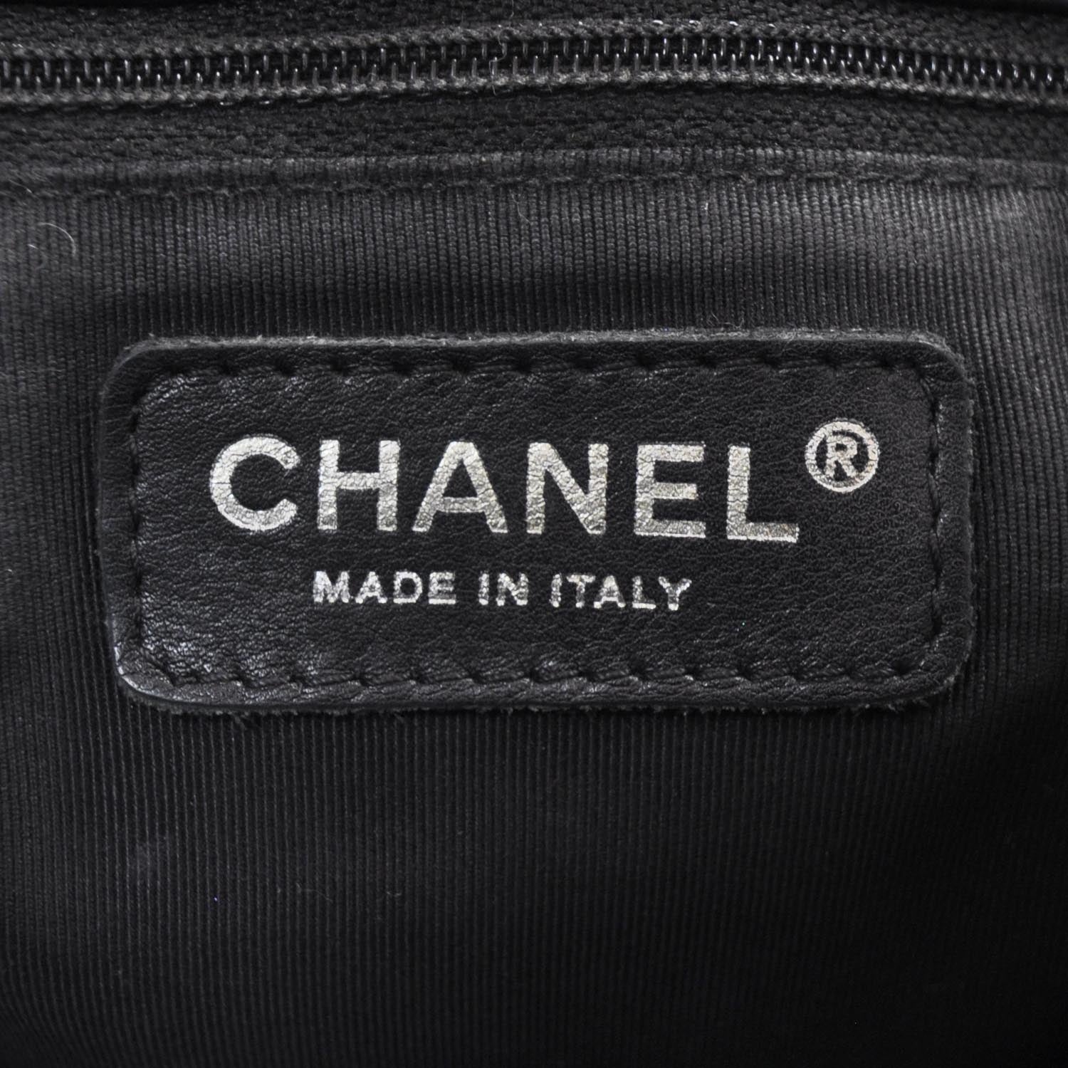 Chanel Caviar Petit Shopping Tote PST Black GHW 7 of 10