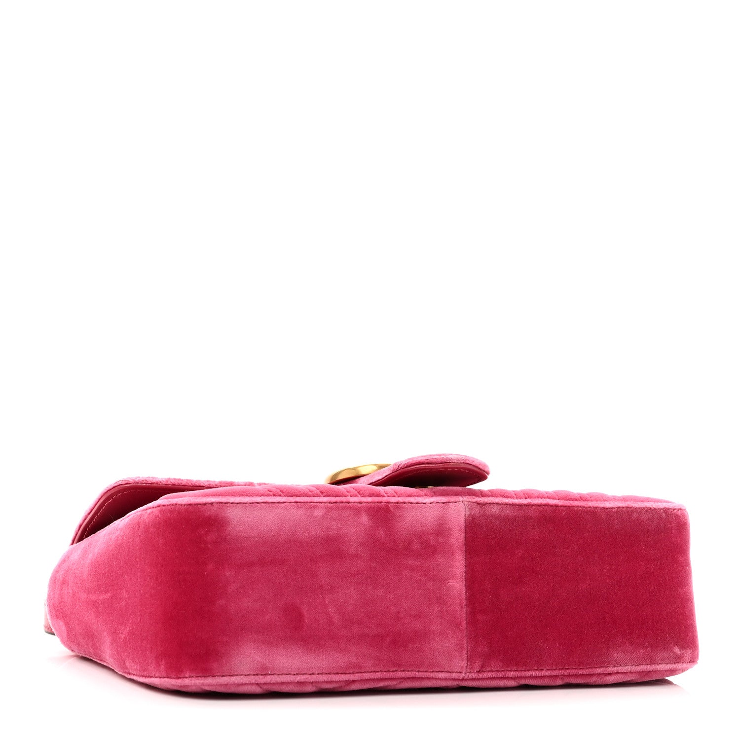 Gucci Velvet Matelasse Small GG Marmont Shoulder Bag Light Raspberry Rose 4 of 10