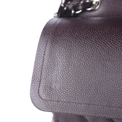Chanel Caviar Quilted Maxi Double Flap Burgundy 11 of 13