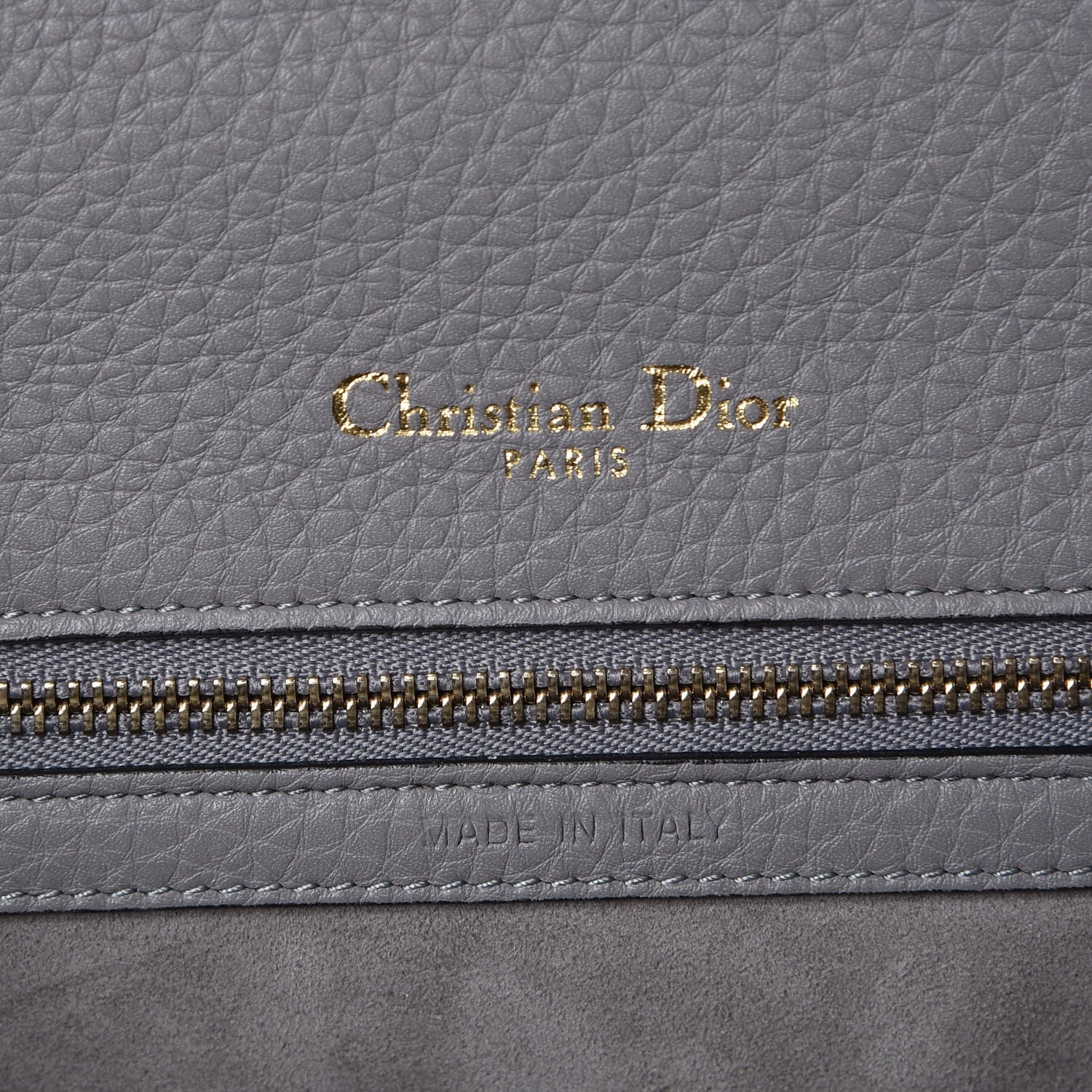 Christian Dior Grained Calfskin Medium Diorama Flap Bag Gris 6 of 7