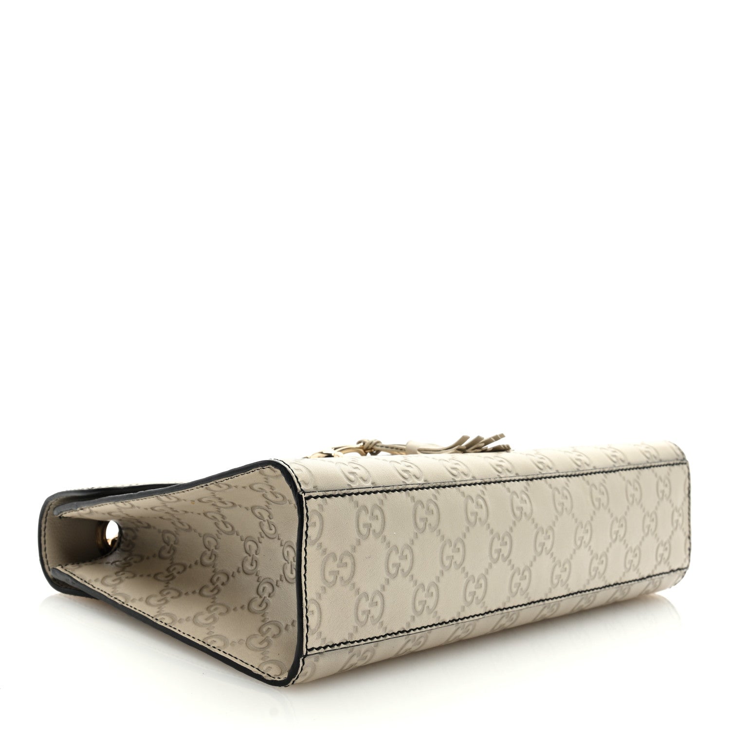 Gucci Guccissima Signature Medium Emily Chain Shoulder Bag Mystic White 4 of 9