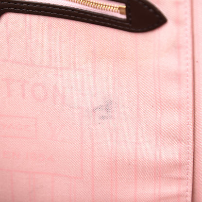 Louis Vuitton Damier Ebene Neo Neverfull MM Rose Ballerine 14 of 19