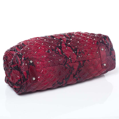 Marc Jacobs Python Embossed Leather Stardust Stam Bordeaux 5 of 8