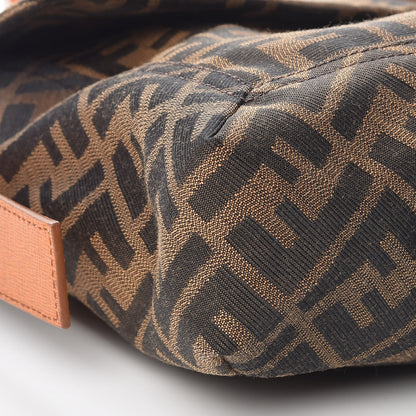 Fendi Zucca Vitello Elite Messenger Baguette Tobacco Ocra 10 of 11