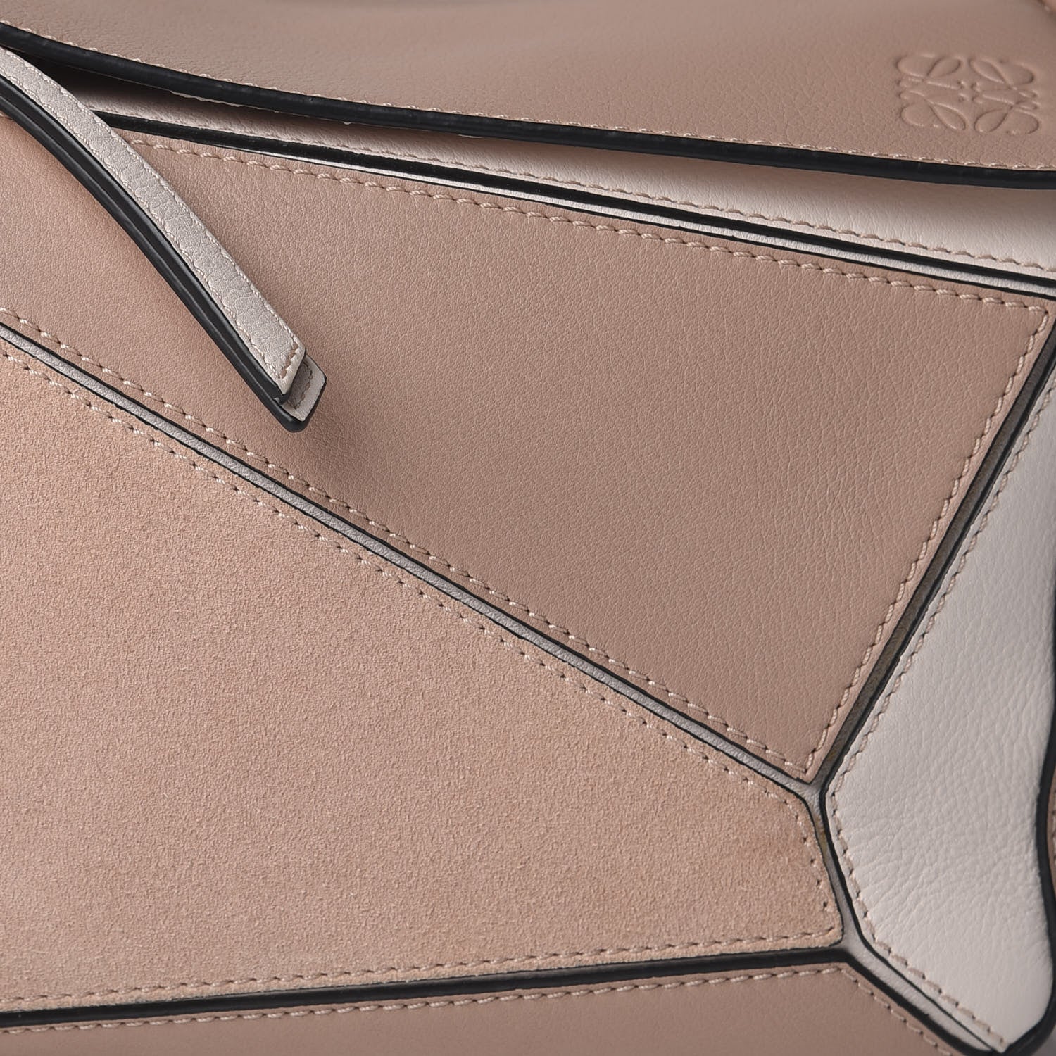 Loewe Calfskin Suede Small Puzzle Bag Blush 8 of 8