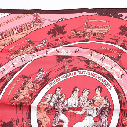 Hermes Silk Jeu de Omnibus et Dames Blanches Scarf 70 3 of 4