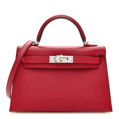 Hermes Epsom Mini Kelly Sellier 20 Rubis 1 of 10