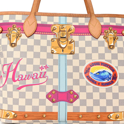 Louis Vuitton Damier Azur Summer Trunks Hawaii Neo Neverfull MM 8 of 11