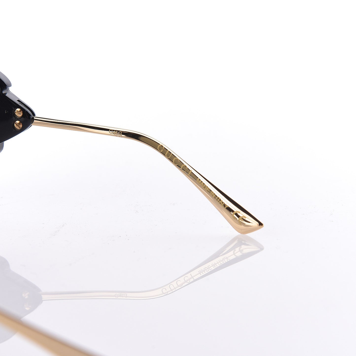 Acetate Square Frame Wing Sunglasses GG0535S Black