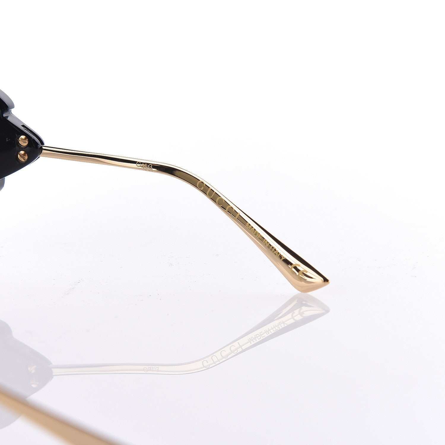 Gucci Acetate Square Frame Wing Sunglasses GG0535S Black 6 of 6