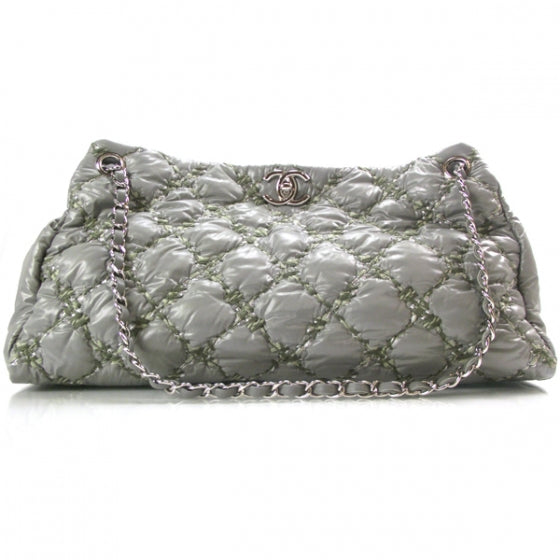Nylon Quilted Tweed on Stitch Tote Gray