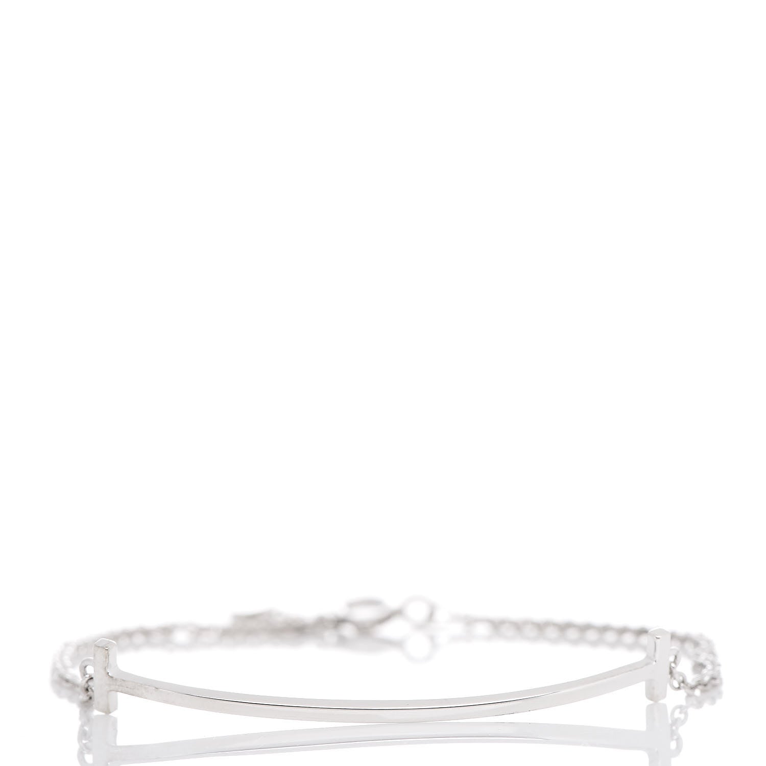 Tiffany Sterling Silver T Smile Bracelet 1 of 6