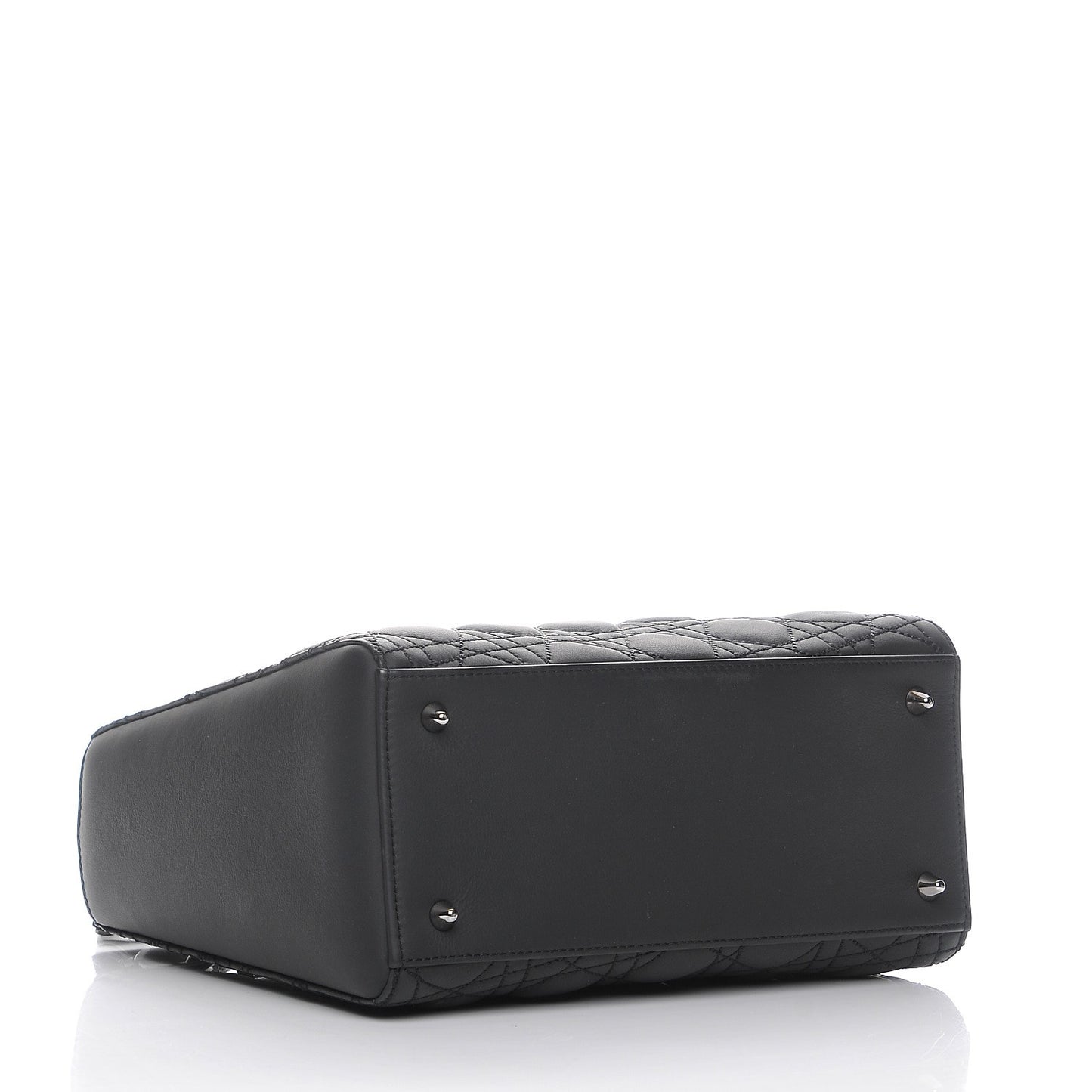 Calfskin Cannage Medium Anselm Reyle Lady Dior Matte Black