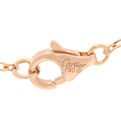Cartier 18K Pink Yellow White Gold Diamond Trinity Heart Paved Pendant Necklace 4 of 5
