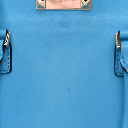 Valentino Garavani Vitello Small Rockstud Double Handle Tote Parrot 13 of 14