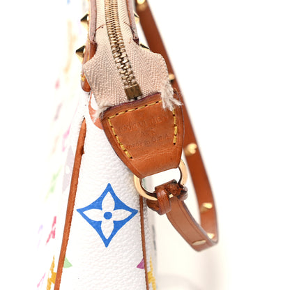 Louis Vuitton Monogram Multicolor Pochette Accessories White 5 of 5