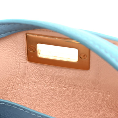Fendi Nappa Sigma Pico Peekaboo Charm Cyber Blue 7 of 9