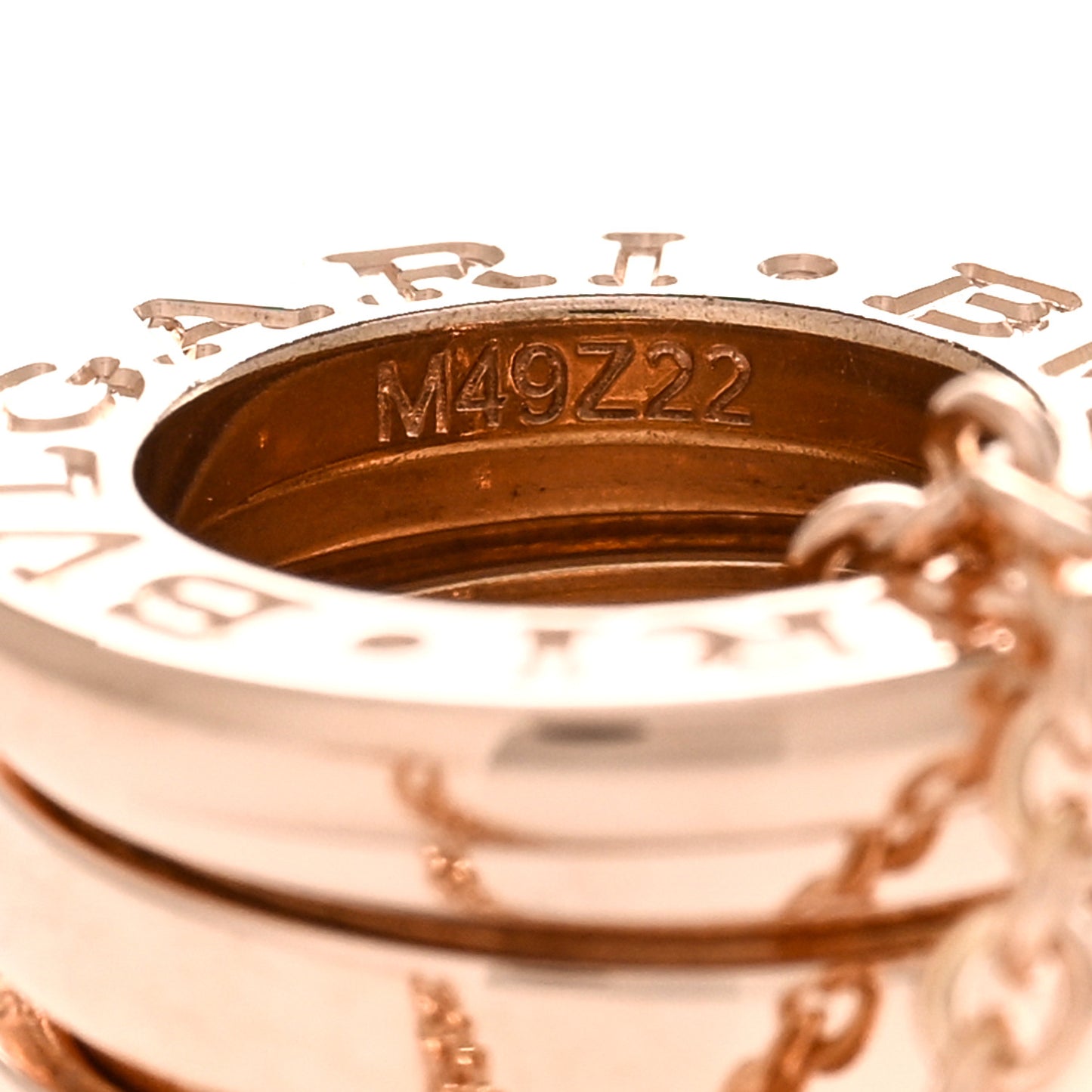 18K Rose Gold B.Zero1 Pendant Necklace