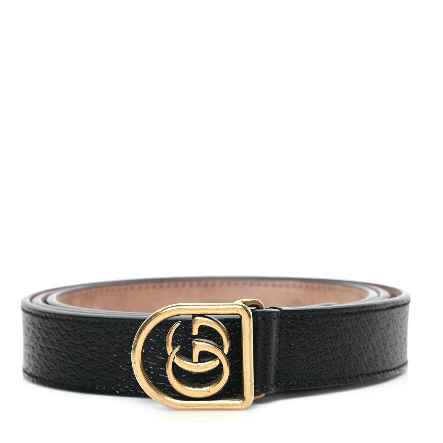 Gucci Calfskin Framed Double G Belt 105 42 Black 1 of 6