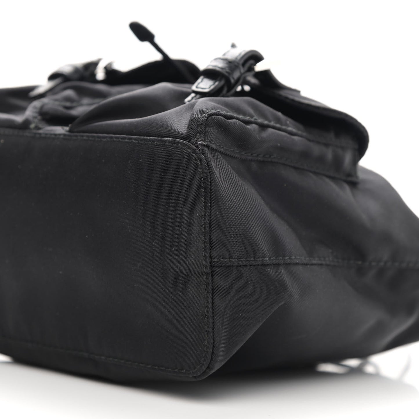 Nylon Vela Mini Crossbody Backpack Black