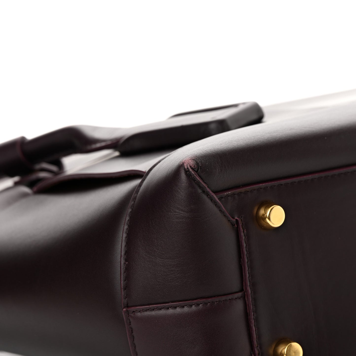 French Calfskin Maxi Intrecciato Medium Arco Grape