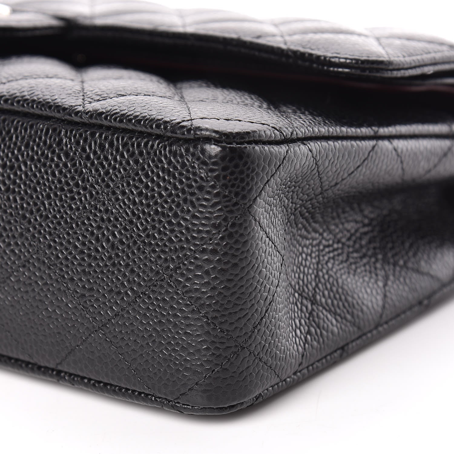 Chanel Caviar Quilted Medium Double Flap Black 10 of 12