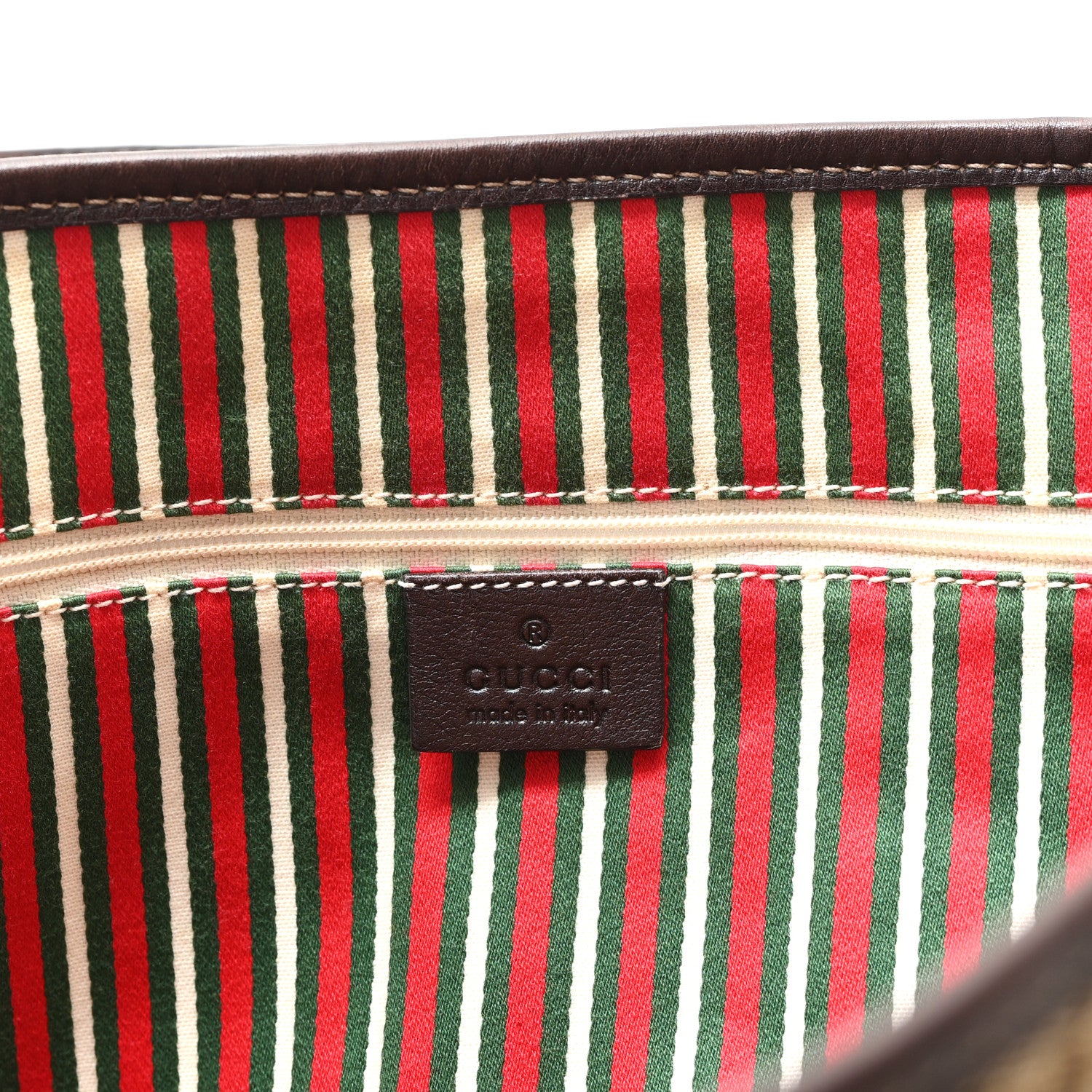 Gucci Monogram Medium New Britt Tote Brown 6 of 10