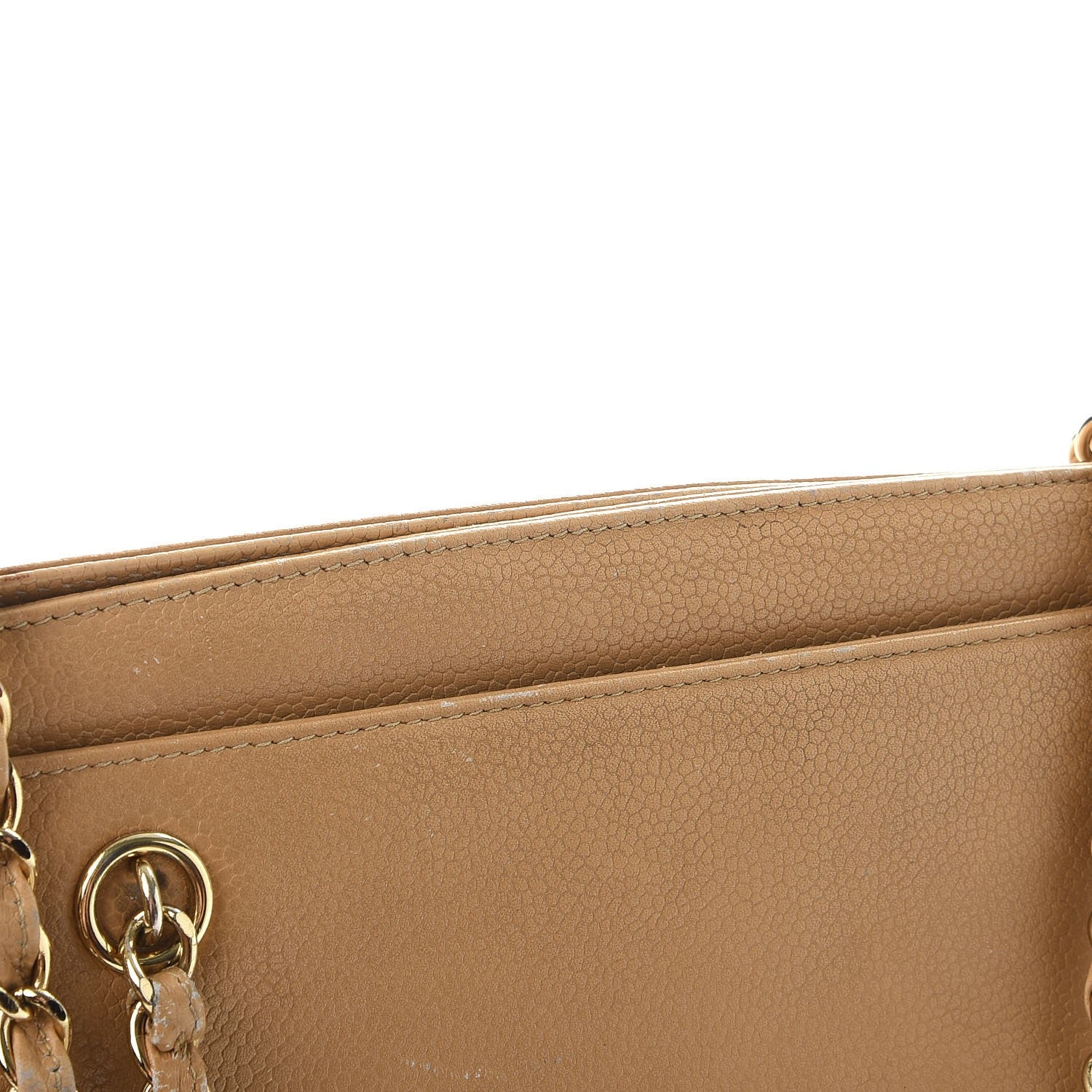 Chanel Caviar CC Small Tote Bag Beige 26 of 27