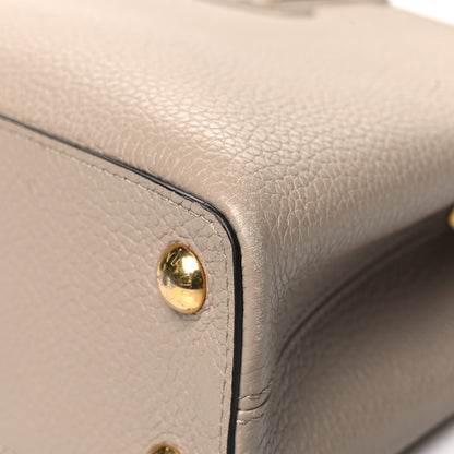 Louis Vuitton Taurillon Capucines BB Galet 10 of 14