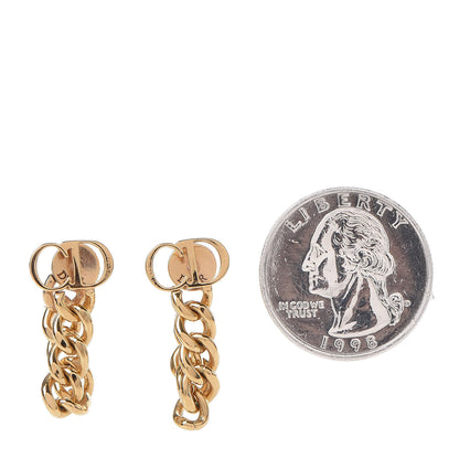 Christian Dior Danseuse Etoile Chain Earrings Gold 2 of 5