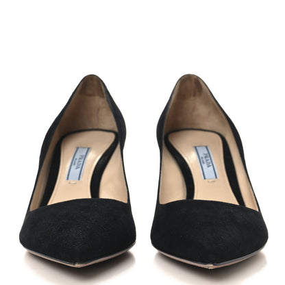 Prada Camoscio 65mm Pumps 36.5 Black 3 of 10