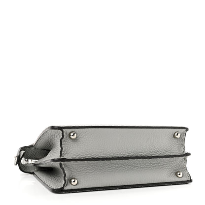 Fendi Cuoio Romano Selleria Bi-Color Small Peekaboo I SEE U Satchel Ghiaccio Asfalto 4 of 9