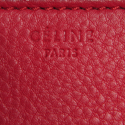 Celine Supple Calfskin Medium Phantom Luggage Red 6 of 8