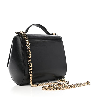 Givenchy Textured Calfskin Mini Pandora Box Chain Crossbody Bag Black 3 of 9