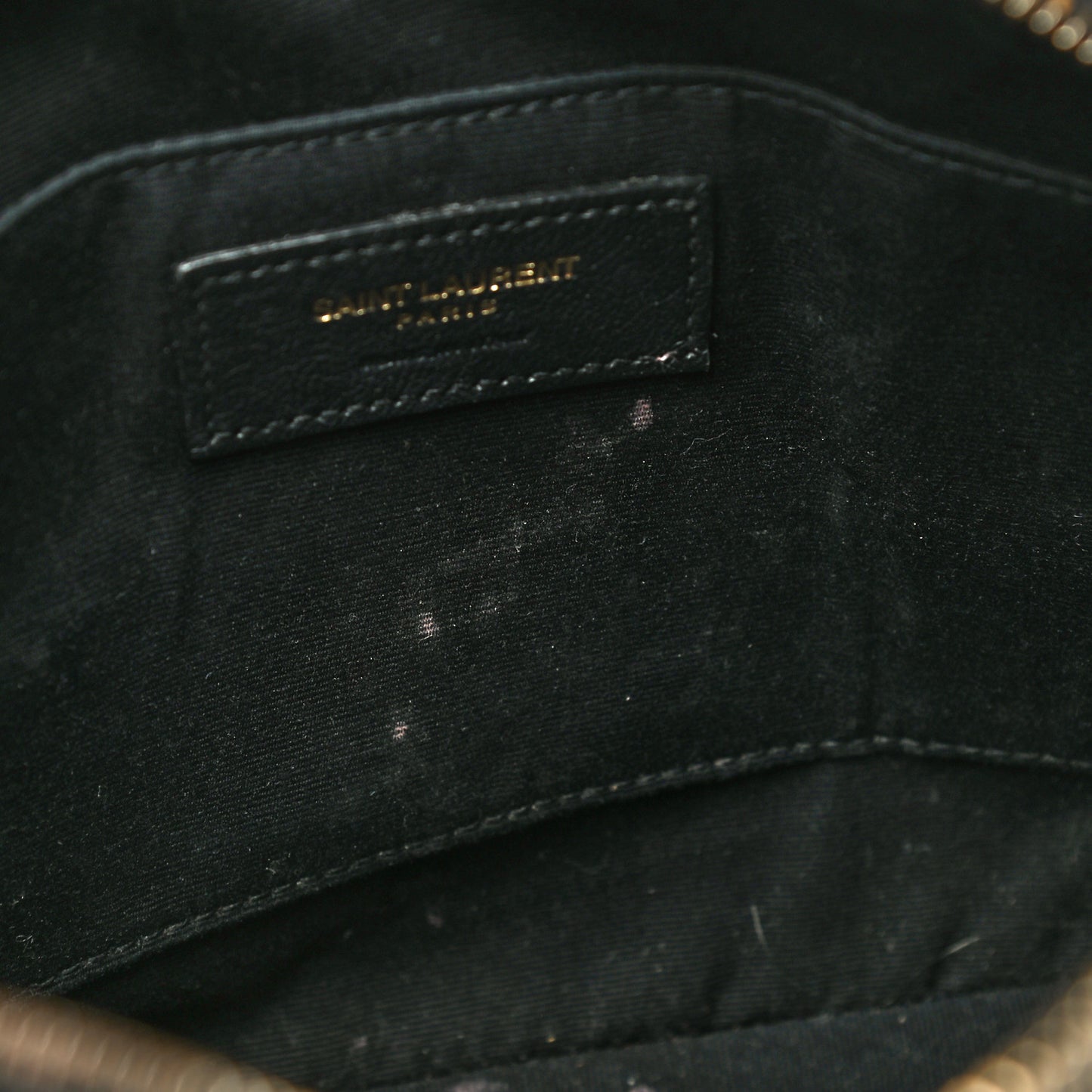 Lambskin Monogram Small Lou Camera Bag Black